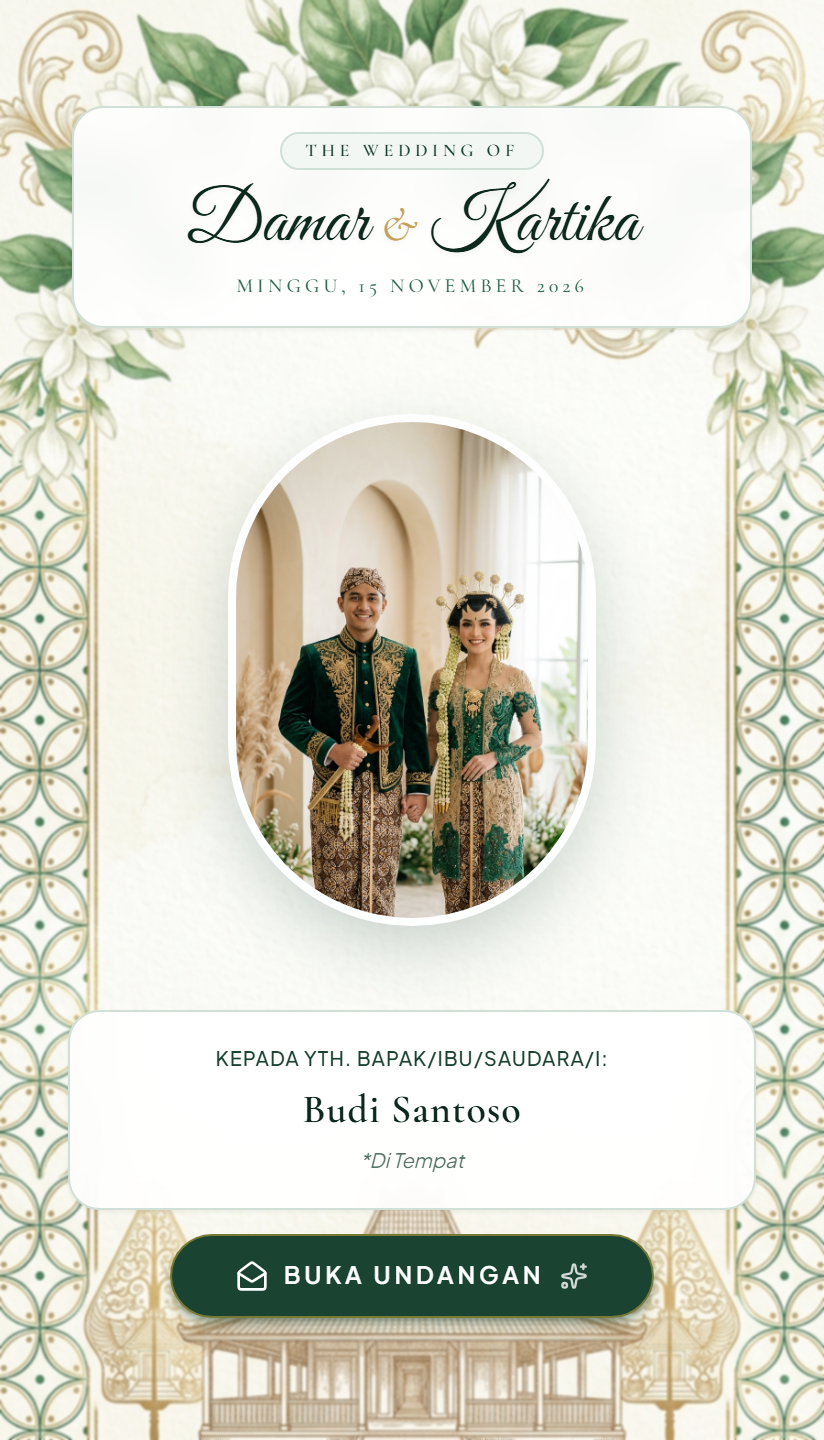 Kawung Swarna (Adat Jawa Corak Batik Kawung & Emas)